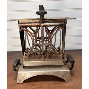 Antique 1920s Fitzgerald Star-Rite Electric Swivel Toaster **No Cord**